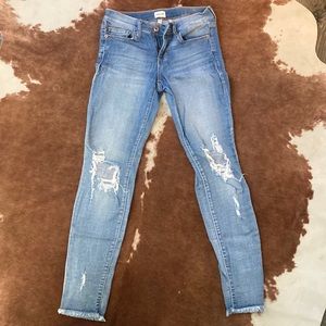Sneak Peak distressed skinny jeans